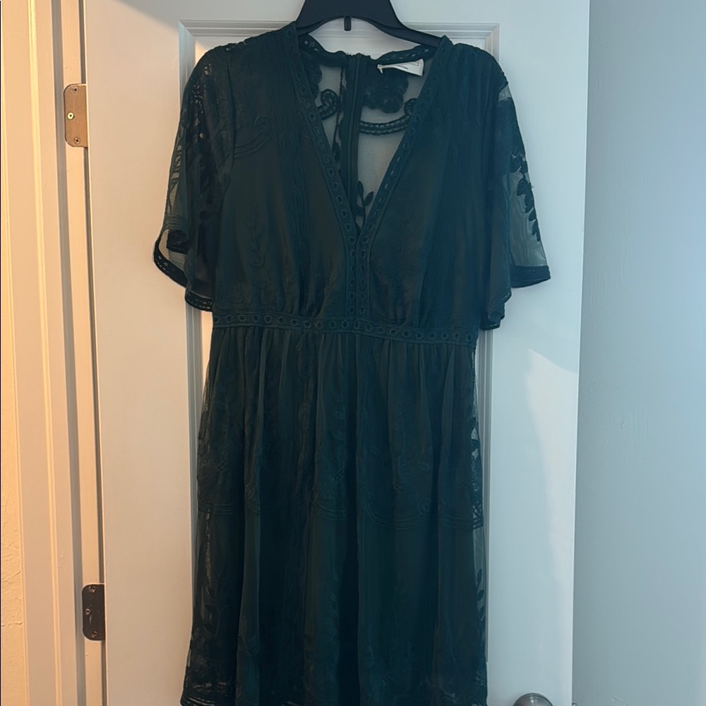 Turquoise Lace Dress